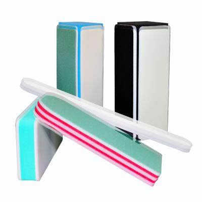 China High Quality Double Sided PolishedBlack And White Green Sandpaper Nail Folder 91 Emery Board High Quality Nail File for sale