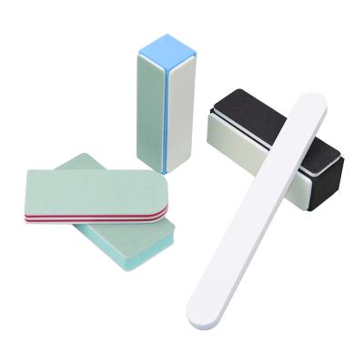 China Wholesale custom private factory outlet logo grinding and polishing square shaped nail files gray square shape 80/100/120/150/180/240 nail file for sale