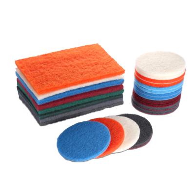 China Grinding and Polishing Sponge Around Scrubber Pads Making Machine Bulk Kitchen Scrubber Pad Handle for sale