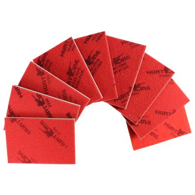 China Fit Sponge Sandpaper Polishing Card Round Sandpaper Sheet Velvet Square Flocking Pneumatic Polishing Back Sand for sale