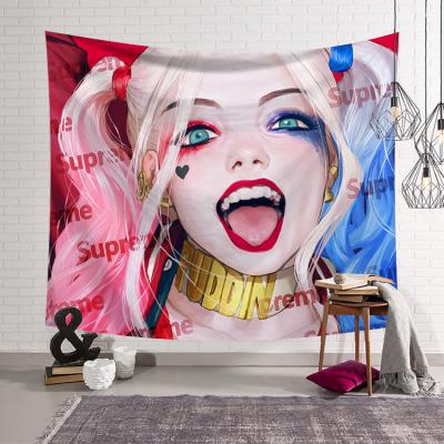 China Simple INS hotsale tapestry Superme theme digital printed for wall decoration background for sale