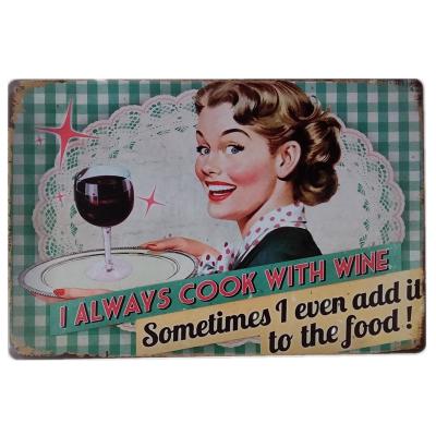 China Wholesale Europe China metal signs hotsale vintage tin signs 20x30cm retro for club/bar wall decoration for sale