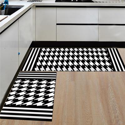 China Wholesale Waterproof Custom Design Rug Waterproof Printed Door Mat Polyester Fiber Material Bathroom for sale