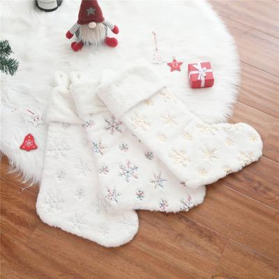 China 2020 Artificial Rabbit Hair Cloth New Design Christmas Storing High Quality Artificial Rabbit Hair Christmas Hanging Decoration for sale