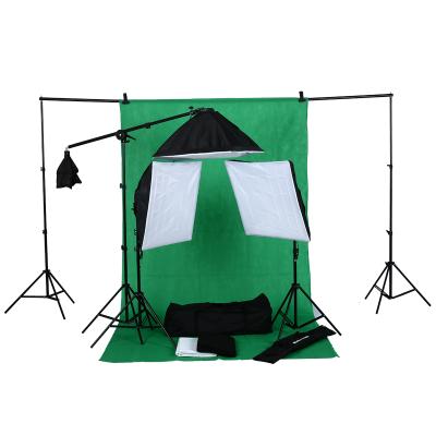 China Good quality photography studio light camera nonwoven kit with background stand for sale