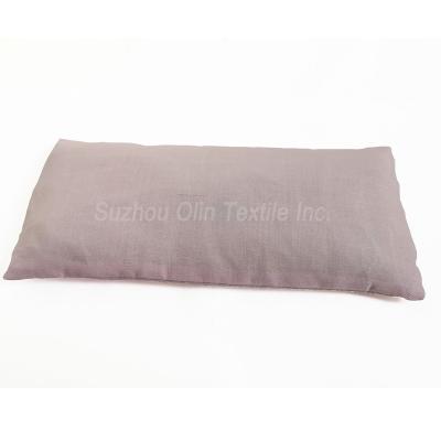 China Eye Mask Embroidery Lavender Color Fragrance Anti-Static Canvas Eye Pillow With Amethyst Chips for sale