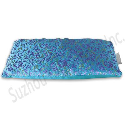 China Anti-Bacteria Yoga Eye Rest Mulberry Silk Embroidery Pattern Cover Lavender Flaxseed Filled Waterproof Carry Bag for sale