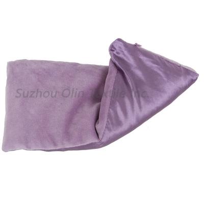 China Anti-Bacteria Yoga Eye Rests Lavender Silk Cloth With Velvet Cover Aromatherapy Eye Cold Warm Pillow For Relaxation Gifts for sale