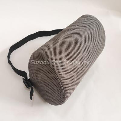 China Anti-Static Back Supporter Cushion Mold Memory Foam Lumbar Roll Bolster Cushion Lumbosacral Support Chair Recline Cervical for sale