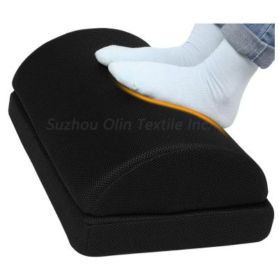 China Anti-Static Ergonomic Foam Footrest Adjustable Memory Cushion Footrest Pillow for sale