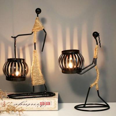 China New Metal Wedding Party Christmas Ornament Table Centerpiece Indoor Home Candle Holders Candlestick Home Office Decor for sale