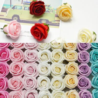 China Decorative Eternal Preserved Flower Wholesale Rose Natural Rose Flower 5-6cm Forever True for sale