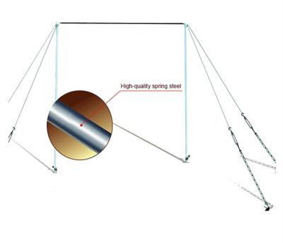 China Gymnastics Steel Apparatus Steel Grade Spring Top Horizontal Bar For Sale for sale
