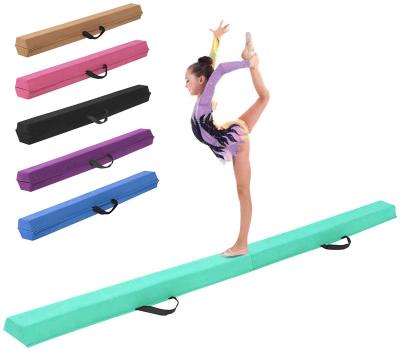 China Portable Folding Competition Gymnastics Equipment 10ft Balance Beam Gymnastics Foam Beams For Sale for sale