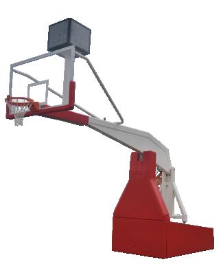 China FIBA Certified Tempered Glass Approved Electric Hydraulic Basketball Hoop For Industrial Competition for sale