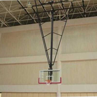 China Indoor Tempered Glass Backboard Tempered Glass Suspender Ceiling Mounted Basketball Goals Basketball Backboard for sale