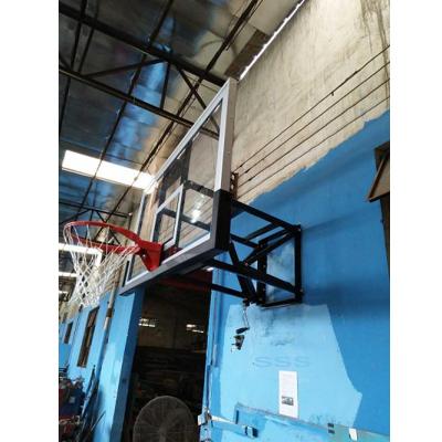 China Safety Tempered Glass Wall Mount Basketball Hoop Outdoor Wall Mounted Basketball Hoop for sale