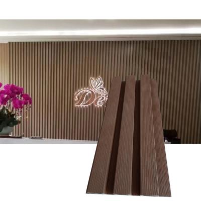 China Modern luxury high quality construction exterior cladding 135x23mm wpc wall panel interior exterior decor for sale