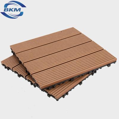 China Modern Composite Deck Tiles DIY Exterior Wood Interlocking Decking Flooring Tiles Wpc Tiles for sale