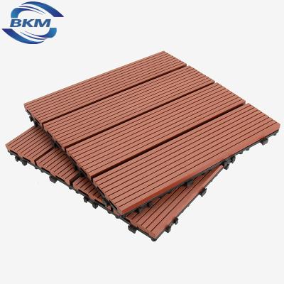 China Modern Plastic Composite Decking WPC Panel Outdoor WPC Flooring Tiles Decking for sale