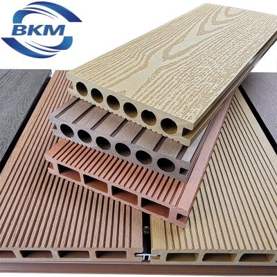 China Hot sale traditional high quality outdoor wood plastic wpc flooring panel wpc lumber composite flooring Deck for sale