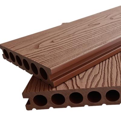 China Modern high quality outdoor wpc flooring outdoor decking board wpc 3d deck for sale