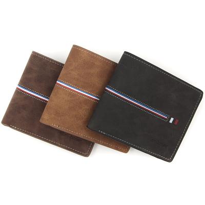 China New Wholesale Men's Waterproof Wallet Multifunctional Retro Men's Short Wallet for sale