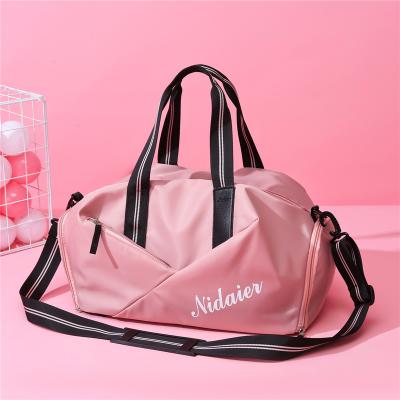 China New Style Large Capacity Large Capacity Waterproof Nylon Dry and Wet Bag Ladies Travel Bag Shoe Divider Gym Bag for sale