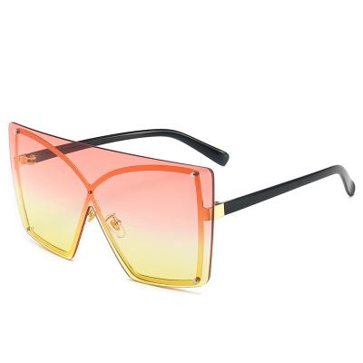 China PC new style big frame with sunglasses shape sunglasses for sale