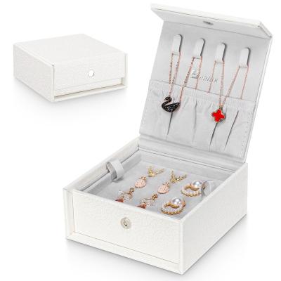 China Custom Logo Earrings Jewelry Box, Necklace Storage Jewelry Box Small Discount Price Jewelry Box For Travel for sale