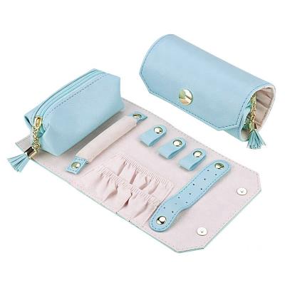 China Luxurious Jewelery Storage Jewelry Roll Bag Organizer Case Travel For Jewelry Storage for sale