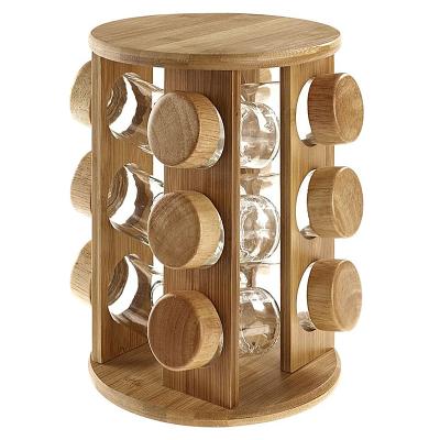 China 3 Tier Spice Rack Shelf Organizer Standing Spice Rack Organizer Bamboo Expandable Drawer For Kitchen for sale