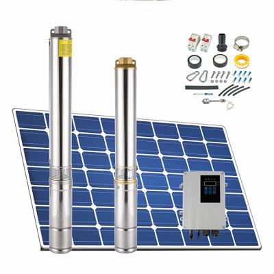 China Other New Electric 12v Agriculture Deep Well Set Submersible Solar Water Pump for sale