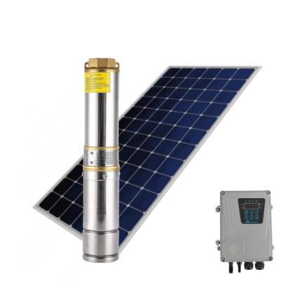 China Wholesale 4 Inch 1.5HP Deep Water Well Pump DC 12v Solar Water Pump System High Efficiency Solar Water Pump for sale