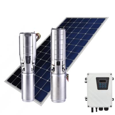 China 2022 Utilities 10hp Solar Power Industrial Creative Submersible Solar Surface Water Pump Open Well Water Pump for sale