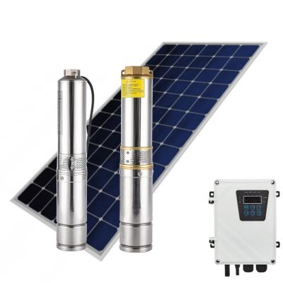 China Industrial Utilities Deep Well Pump 1500w 12v DC Solar Power Submersible Water Pump for sale