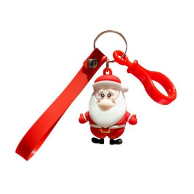 China Fashion Design Cartoon Car Bags Accessories Christmas Gifts Tree PVC Rubber 3d Key Chain for sale