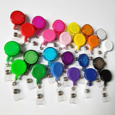 China Colorful Custom Logo In Retractable Plastic Stock Badge Reel Toppers for sale