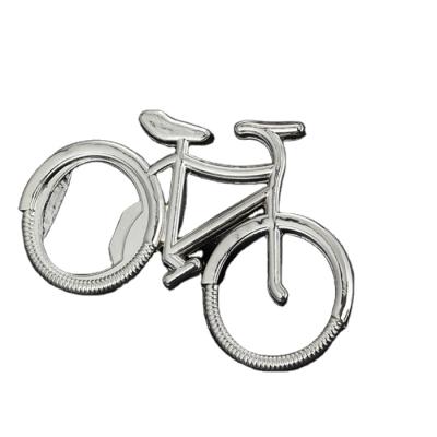 China Soft Surface Cheap Bicycle Design Empty Bottle Opener Custom Key Chain for sale