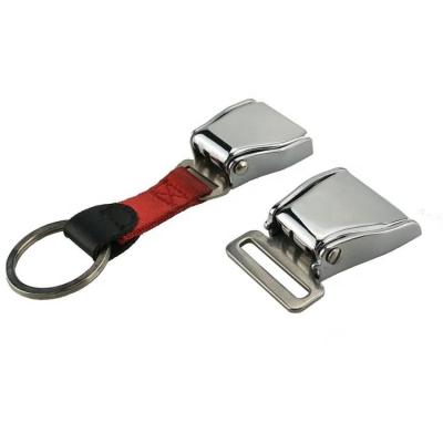 China Quick Version 1 Inch Aircraft Key Chain Seat Belt Buckle Key Chain Ring Belt Buckle for sale