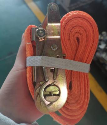 China Cargo Transport Tie Down Ratchet Strap With Double J-Hook For Cargo Lashing for sale