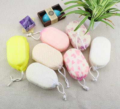 China Clean Comfortable Rich Foaming Nylon Sponges Body Wash Dish Wash Cotton Body Washer Sponges for sale