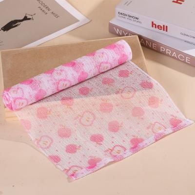 China Modern Custom Printed 100% Wash Nylon Exfoliating Fabric Nylon Japanese Korean Beauty Scrub Skin Towels for sale