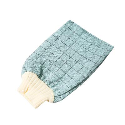 China EXFOLIATE Good Quality Exfoliating Glove Comfortable Bathing Gloves Satin Exfoliating Gloves With Multi Colors Bath Toiletries for sale