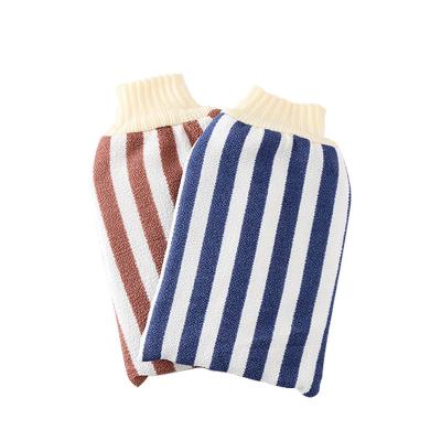 China EXFOLIATE 2022 Hot Selling 100% Viscose Skin Care Body Peeling Glove and Exfoliate Scrub Bath Glove Glove for sale