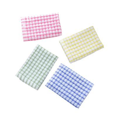 China China Manufacture Sustainable 2 Pcs Wholesale Cotton Yarn Dyed Dish Cloth Tea Towel Best Selling On Amazon for sale