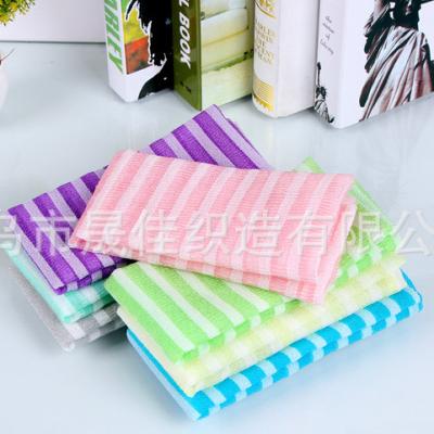 China EXFOLIATE factory direct sales Japan hot sale sauna towel nylon bath towel decontamination effect good exfoliating nylon towel for sale