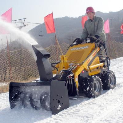 China mini skid steer loader with snow blower HY380 for sale