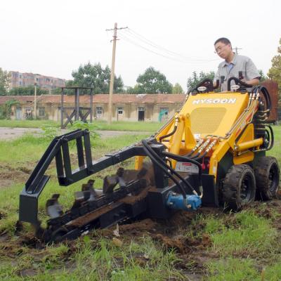 China mini skid steer loader with CH380 trencher for sale