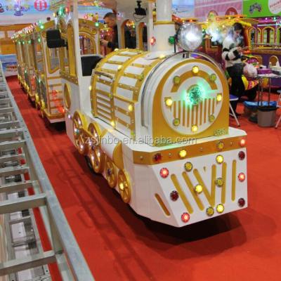 China Whosale Christmas Outdoor Mini Express Miniature Amusement Park Cartoon Metal Rides Railroad Track Barrel Backyard Train For Sale/Kids for sale